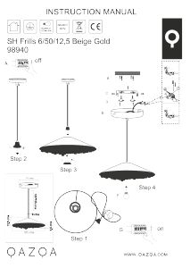 Bruksanvisning Qazqa 98940 Frills Lampa