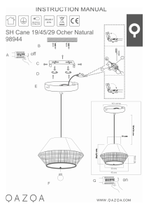 Bruksanvisning Qazqa 98944 Frills Can Lampa