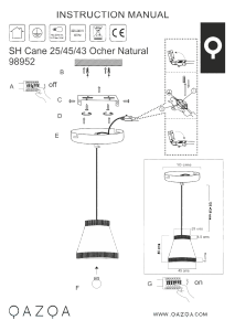 Bruksanvisning Qazqa 98952 Frills Can Lampa