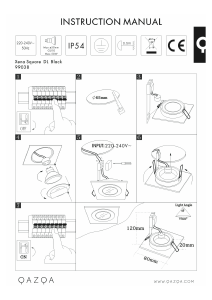 Instrukcja Qazqa 99038 Xena Square Lampa