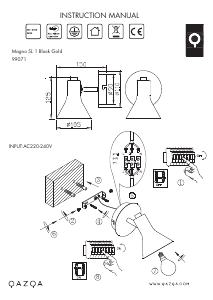 Bruksanvisning Qazqa 99071 Magno Lampa