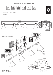 Bedienungsanleitung Qazqa 99074 Magno Leuchte