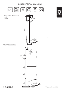 Instrukcja Qazqa 99076 Magno Lampa