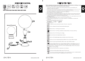 Manual de uso Qazqa 99087 Pallon Lámpara