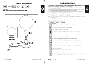 Bruksanvisning Qazqa 99087 Pallon Lampe