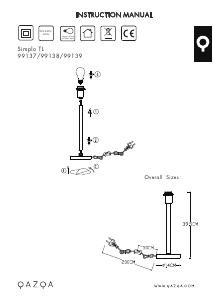 Bruksanvisning Qazqa 99138 Simplo Lampe