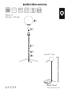 Manual de uso Qazqa 99145 Pallon Lámpara