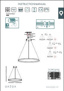 Bruksanvisning Qazqa 99147 Anello Lampa