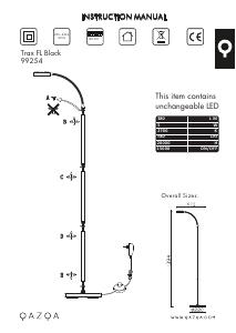 Instrukcja Qazqa 99254 Trax Lampa