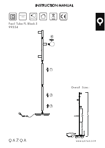 Instrukcja Qazqa 99354 Facil Tube Lampa