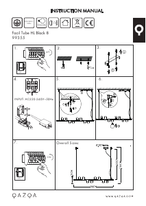 Manuale Qazqa 99355 Facil Tube Lampada
