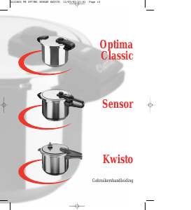 Handleiding Tefal Sensor Snelkookpan