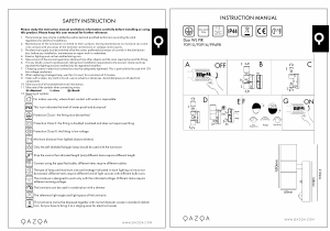 Bruksanvisning Qazqa 99498 Duo Lampe