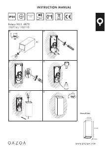 Bruksanvisning Qazqa 102114 Baleno II Lampe