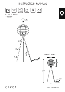 Instrukcja Qazqa 102119 Boula Lampa