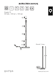 Bruksanvisning Qazqa 102134 Simplo Lampe