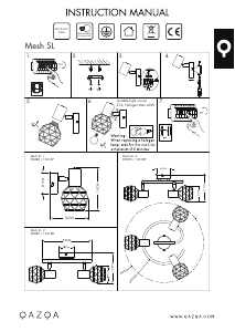 Manual de uso Qazqa 102187 Mesh Lámpara