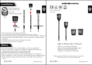 Brugsanvisning Qazqa 102194 Toci Lampe