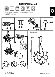 Bruksanvisning Qazqa 102337 Uvas Lampe