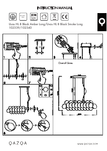 Bruksanvisning Qazqa 102340 Uvas Lampe