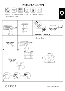 Bruksanvisning Qazqa 102342 Uvas Lampe