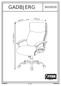 Посібник JYSK Gadbjerg Офісний стілець