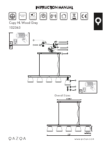 Instrukcja Qazqa 102363 CUpy Lampa