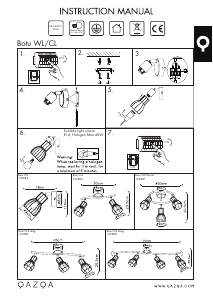 Instrukcja Qazqa 102383 Botu Lampa