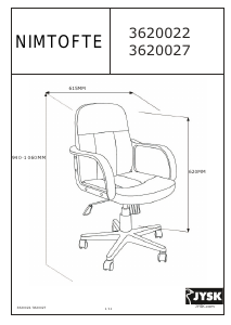 Instrukcja JYSK Nimtofte Krzesło biurowe