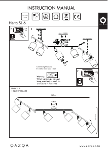 説明書 Qazqa 102408 Hetta ランプ