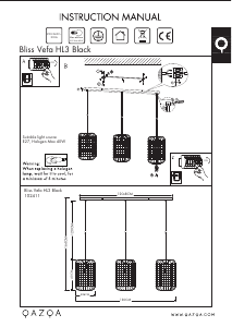 Instrukcja Qazqa 102411 Bliss Vefa Lampa