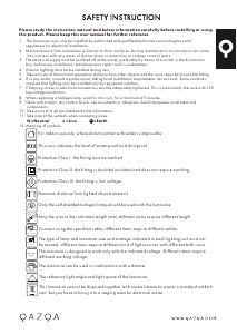 Manuale Qazqa 102412 Bliss Vefa Lampada