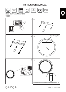 Manual de uso Qazqa 102421 Miral Lámpara