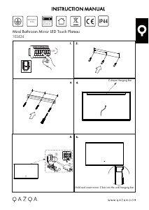 Manual de uso Qazqa 102424 Miral Lámpara