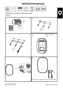 Manual Qazqa 102426 Miral Candeeiro