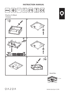 Bruksanvisning Qazqa 102444 Charlois Lampa