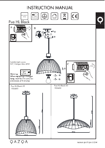 Instrukcja Qazqa 102450 Pua Lampa