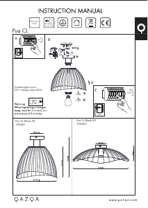 Manual Qazqa 102451 Pua Lamp