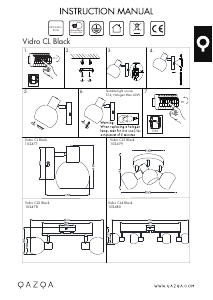 Manual de uso Qazqa 102477 Vidro Lámpara