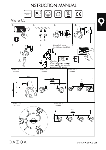 Instrukcja Qazqa 102483 Vidro Lampa