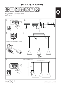 Instrukcja Qazqa 102498 Steypa Lampa