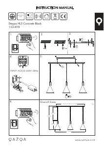 Manuale Qazqa 102498 Steypa Lampada