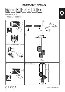 Instrukcja Qazqa 102501 Bliss Mesh Lampa