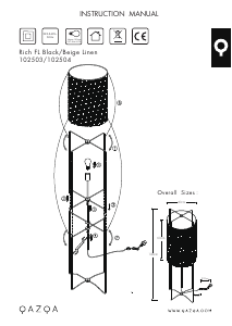 Bruksanvisning Qazqa 102503 Rich Lampe