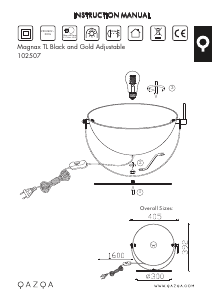 Instrukcja Qazqa 102507 Magnax Lampa
