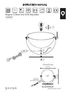 Bruksanvisning Qazqa 102507 Magnax Lampe