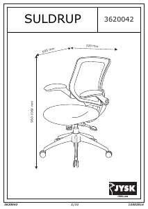 Посібник JYSK Suldrup Офісний стілець