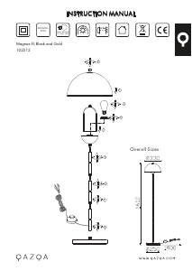 Instrukcja Qazqa 102512 Magnax Lampa