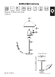 Bruksanvisning Qazqa 102513 Magnax Lampe