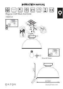 Bruksanvisning Qazqa 102514 Magnax Lampa